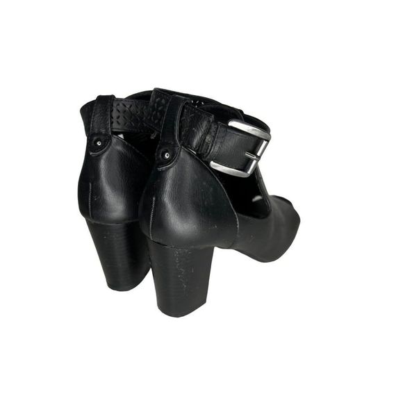 Sole Senseability Kohls Ankle Shoes Booties Sz 7 Faux Leather Peep Toe - Picture 4 of 8